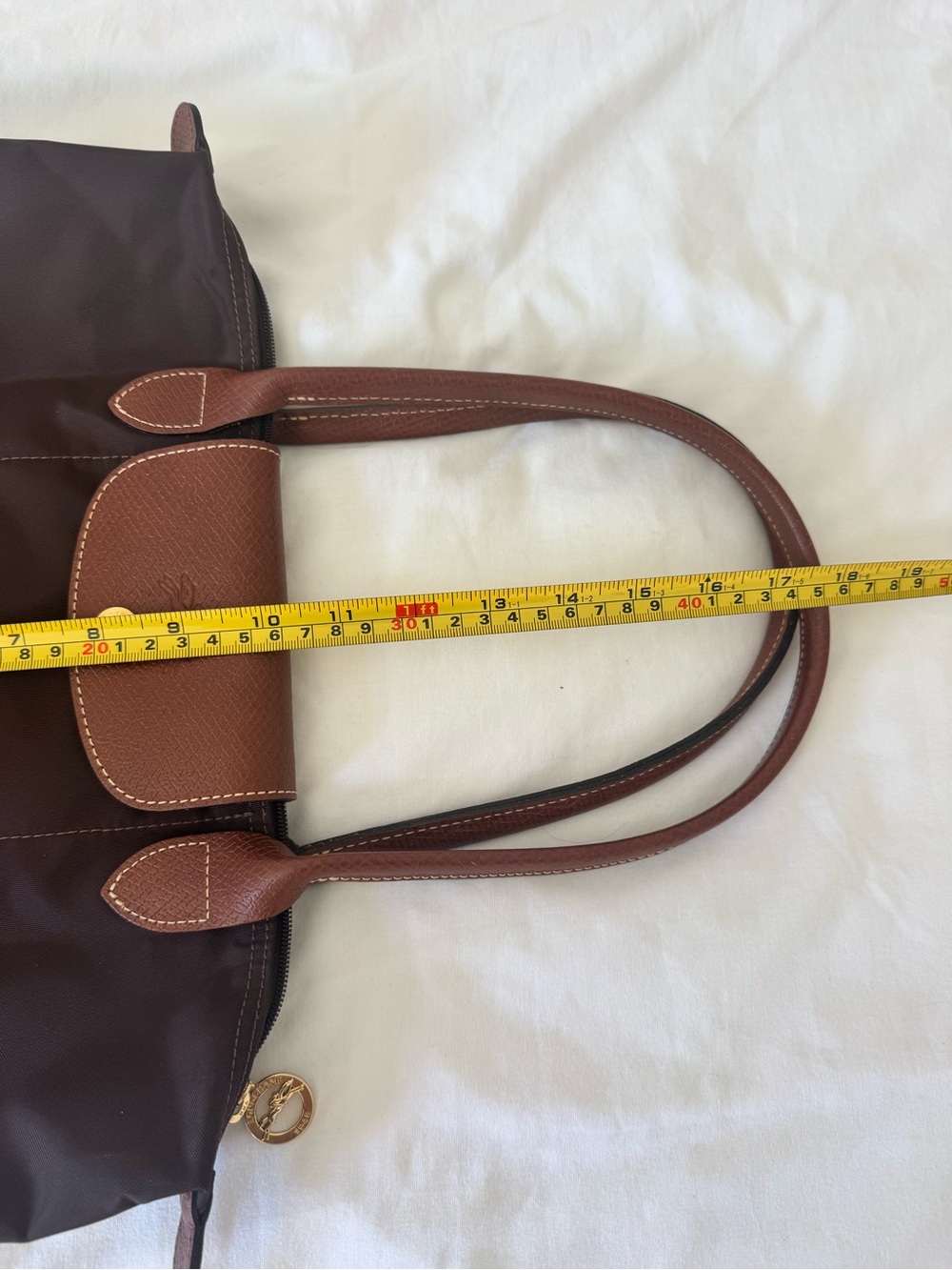 Longchamp Le Pilage Brown Bag - Picture 7 of 7